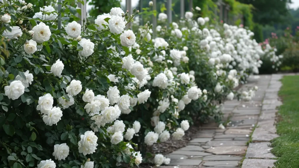 White Shrub Roses