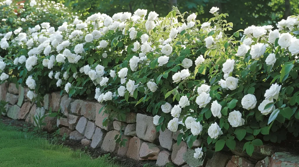 White Shrub Roses